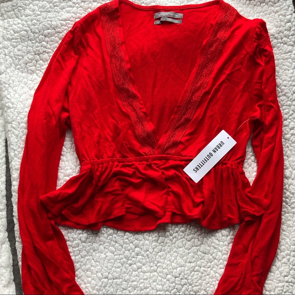 Red Urban Outfitters Top